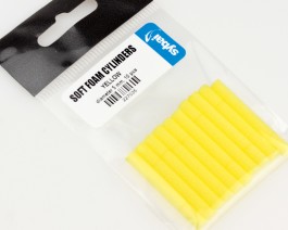 Soft Foam Cylinders, Yellow, 5 mm